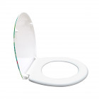 Abattant de toilette universel - double frein de chute - pp - déclipsable Aurlane - 701043