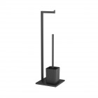 Brosse wc noir mat avec socle - cuby wc Aurlane - 701072