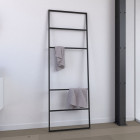 Porte serviette - 176x60x1.6 cm - metal - noir mat - support serviette - type atelier - facto dark Aurlane - 701076