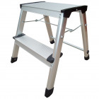 Marchepied pliable alu 40 cm, 2 marches