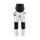 Pantalon de grossesse peintre Femme Blanc/Noir 71021642 - Taille au choix