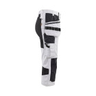 Pantacourt X1900 Peintre stretch Femme Blanc/Noir 71091310 - Taille au choix