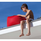 Pouf de piscine big bag 40 cm rouge