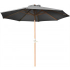Parasol en bois 350 cm avec manivelle june