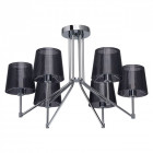 Suspension chromée megapolis 6 ampoules 40 cm Suspension chromée megapolis 6 ampoules 40 cm