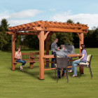 Pergola en bois de cèdre oasis