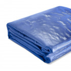 Bâche de protection imperméable résistante aux intempéries polyester revêtu de pvc 650 g m² couverture étanche d'extérieur camion meuble de jardin bois 2x3 m bleu