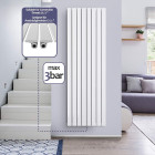 Radiateur chauffage centrale pour salle de bain salon cuisine couloir chambre à coucher panneau simple 160 x 60,4 cm blanc