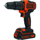 Perceuse à percussion sans fil, 2 vitesses 18V - BLACK+DECKER - avec 1 batterie 18V 1.5Ah - chargeur - BDCHD18-QW