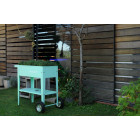 Potager en métal avec roues barcelona - Couleur au choix