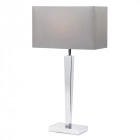 Lampe moreto, chrome, avec abat-jour