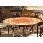 Salon de jardin table ronde et fauteuils 4 places