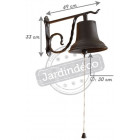 Cloche de jardin en fonte