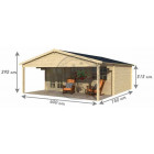 Dépendance de jardin en bois landes sans bardeau