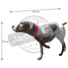 Chien de chasse pointer en résine 130 cm