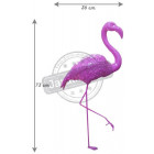 Flamant rose coloré en résine