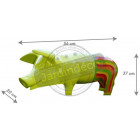 Cochon avec pantalon coloré en résine
