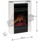 Cheminée électrique optiflame gisela 750 à 1500w