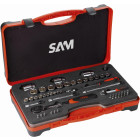 Coffret de 52 Douilles et accessoires 1/4'' et 1/2'' SAM OUTILLAGE - 75-RS1