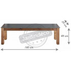 Banc  salon de jardin en bois neliö