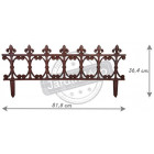 Bordure de jardin en fonte fleur de lys