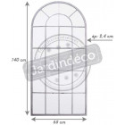 Miroir en métal romane 140 cm