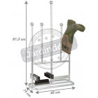Porte bottes brosse et tire bottes