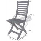 Chaise pliante en pin