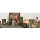 Photophore en verre antique
