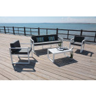 Salon de jardin en aluminium 5 places muna