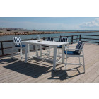 Salon de jardin haut en aluminium 4 personnes martigues