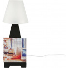 Lampe à poser pour tablette tactile en métal noir 17x47,5cm