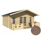 Dépendance de jardin en bois conches bardeau droit brun