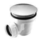 Bonde de douche Ø60 gres/acrylique capot abs chromé