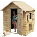 Maisonnette enfants en pin avec volets cory