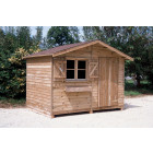 Abri de jardin en pin 15 mm d'épaisseur uno avec plancher