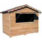 Abri en bois type stand