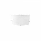 Plafonnier nickel mat liria h6 cm 2 ampoules
