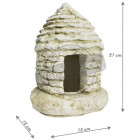 Maisonnette avec ouverture en pierre reconstituée