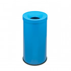 Corbeille anti feu cocorito bleue azur capacité 50 litres tête antifeu