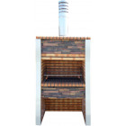 Barbecue en brique et inox