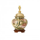 Lampe lily, porcelaine de kutani (sans abat-jour)