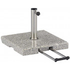 Pied de parasol carré en granit 55 kg