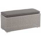 Banc en résine tressé madrid