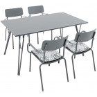 Salon de jardin en aluminium 4 personnes oslo