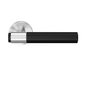 Poignée de porte Studio Select ER90A1 0S 71 sur rosace 3 pièces ronde - Bec de cane - Inox satiné - C. 7 mm - KARCHER DESIGN - ER90A1 0S 71
