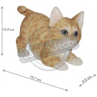 Chaton bondissant en résine 18.7 cm