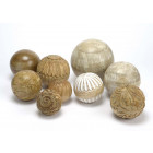 Boule décorative en bois 16 cm