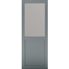 Porte coulissante modèle athena style atelier  en enrobe gris clair largeur 73