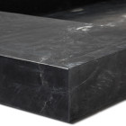 Vasque à poser rectangulaire en véritable marbre noir 103x63x9 cm